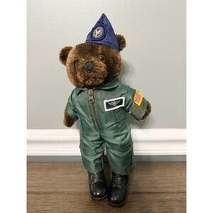 Vintage 1989 Bear Forces of America United States Air Force Teddy Bear Plush